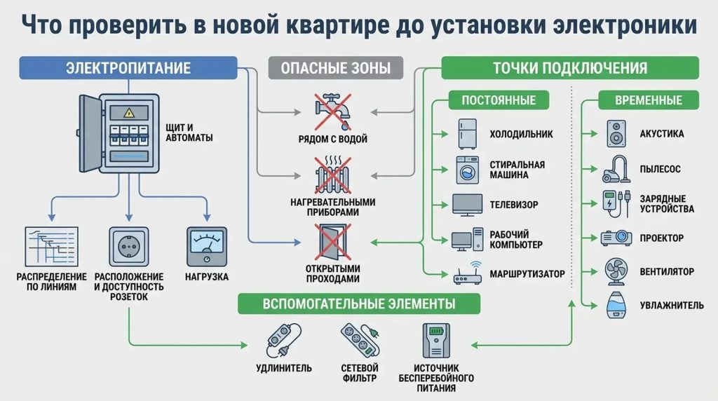Электроника в новой квартире: что проверить до покупки